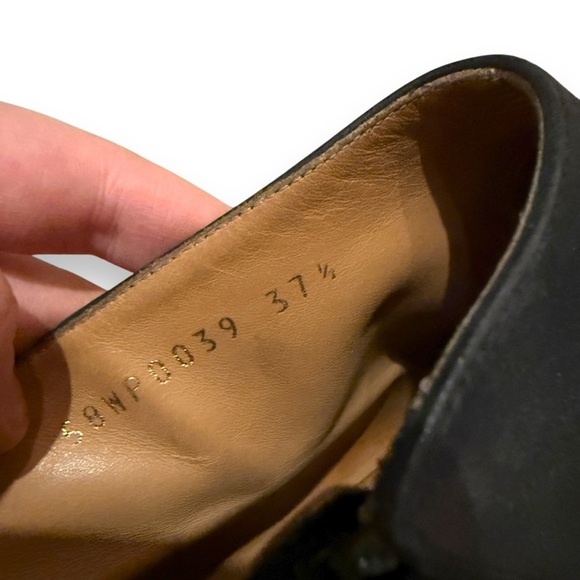 Maison Martin Margiela Black Leather Open Toe Side Zip Heeled Booties Sz 37.5 EU - Picture 10 of 12